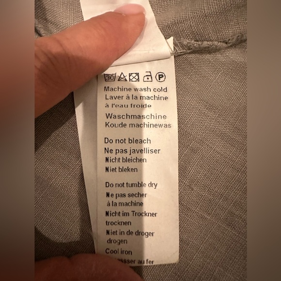 Piazza Del Tempio Italy 100% Linen Sleeveless Raw Hem Dress size S - Picture 8 of 10